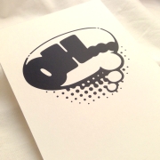 Sprechblase Oh Plotterdatei SVG DXF FCM